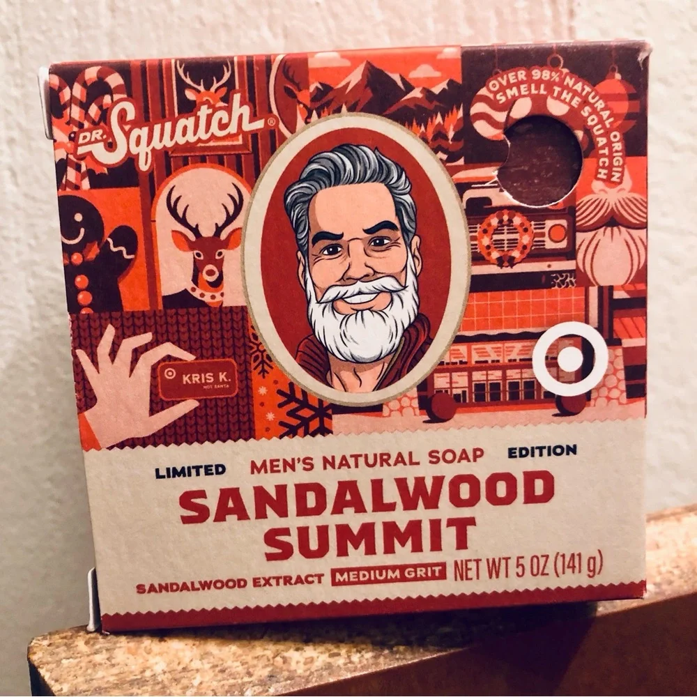 Dr. Squatch Sandalwood Summit Men's Natural Soap Bar Limited Edition